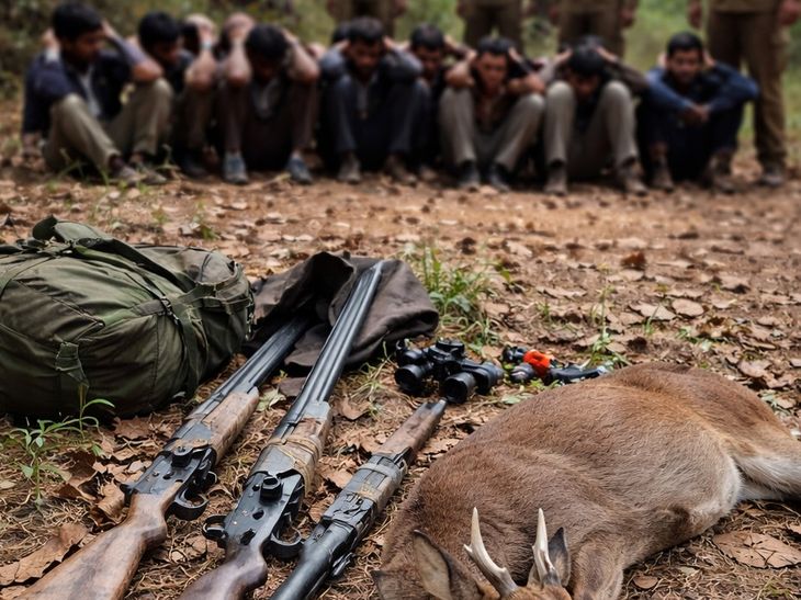 Rudraprayag Forest Raid: Animal Body, Weapons Found; Sent to Jail