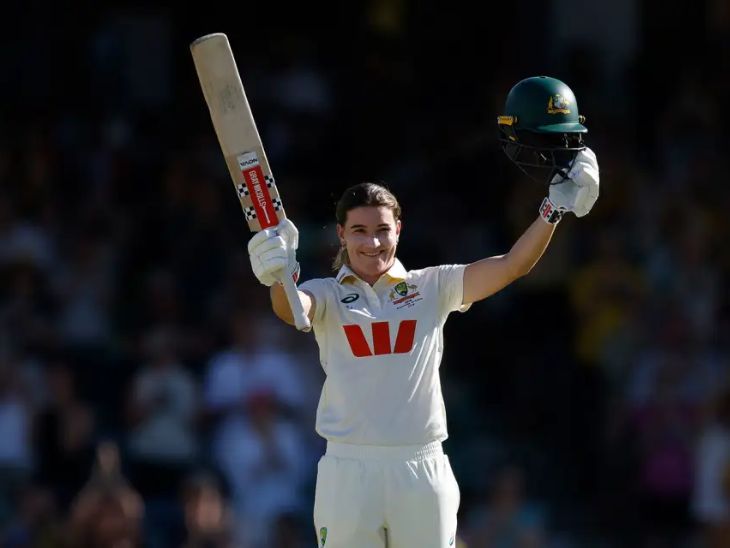 भारत-ऑस्ट्रेलिया महिला टेस्ट: AUS 323 पर ऑलआउट: एनाबेल सदरलैंड का शतक, एलिस पैरी का अर्धशतक, सायली सतघरे ने लिए 4 विकेट