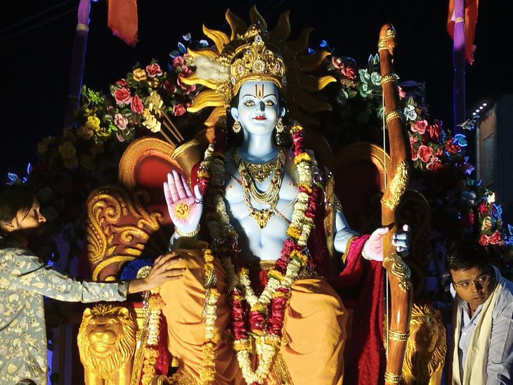 दमोह श्रीराम मंदिर में भगवान की प्रतिमा स्थापित होगी:  नौ दिनों तक पूजन किया जाएगा, चैत्र नवरात्रि से पहले शोभायात्रा निकली – Damoh News