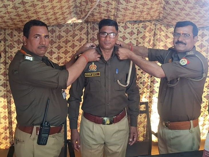 Prayagraj: Inspector-Sub Inspector Promote Constable Sadesh Kumar