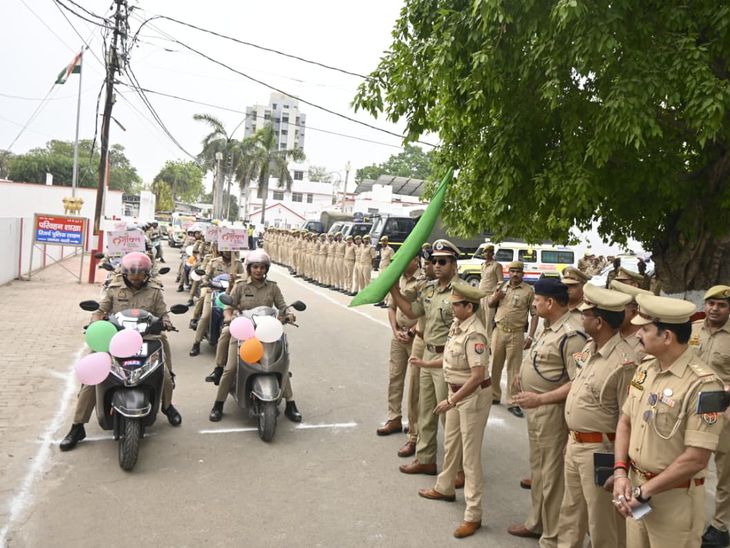 Basti Mahila Police Launch Mission Shakti Bike Rally For Women Safety