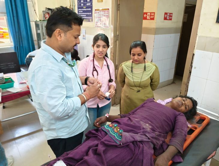 A woman found injured in Devnagar with fractures in her arms and legs ...