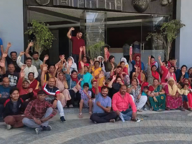 भोपाल में पानी-राशन के लिए प्रदर्शन, हंगामा:  हिनोतिया आलम में पानी की किल्लत; लोगों का गेट के सामने ही धरना – Bhopal News