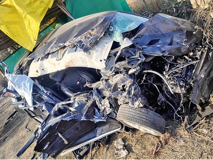 The road was dark, the tractor's headlight was on, and a car collided ...