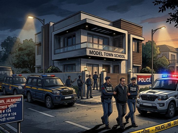 जालंधर के मॉडल टाउन में फाजिल्का पुलिस की छापेमारी:  जलालाबाद धोखाधड़ी मामले में स्कूल मालिक को सुबह घर से हिरासत में लिया – Jalandhar News