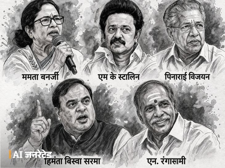 DMK का मेनिफेस्टो जारी, महिलाओं को ₹8000 का कूपन देगी:इससे टीवी-फ्रिज खरीद सकेंगी; पश्चिम बंगाल में चुनाव आयोग ने 173 थानों के इंचार्ज बदले