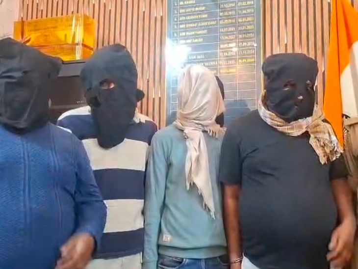 भागलपुर में 7 बदमाश अरेस्ट, एक लाख कैश जब्त:पुलिस गश्ती की व्हाट्सएप पर देता था जानकारी, स्कॉर्पियो-7 मोबाइल फोन बरामद