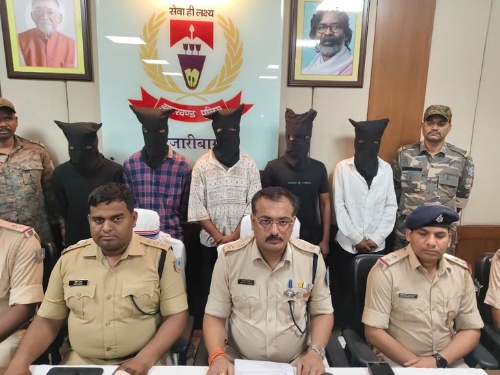 हजारीबाग झंडा चौक हत्याकांड का खुलासा, 5 गिरफ्तार:रामनवमी शोभायात्रा के दौरान हुई थी हत्या, हथियार बरामद