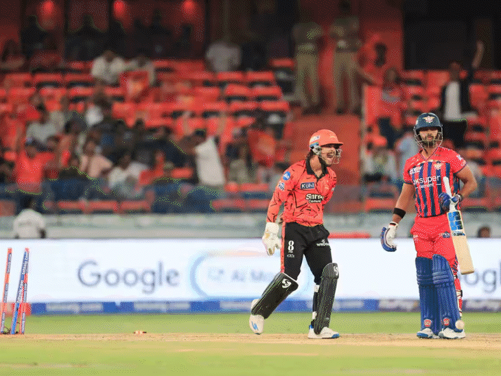 पंत ने एक हाथ से लिए दो कैच: क्लैसन ने जीवनदान देने के बाद 4 चौके लगाए, अभिषेक को सिद्धार्थ ने डाइव लगाकर कैच आउट किया; क्षण-अभिलेख