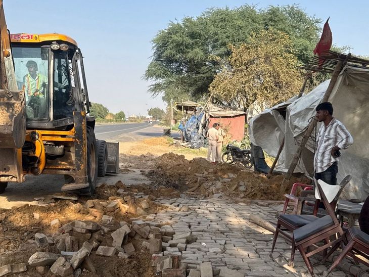 NH9 Road Safety Action | Hansi Illegal Dhabas Removed