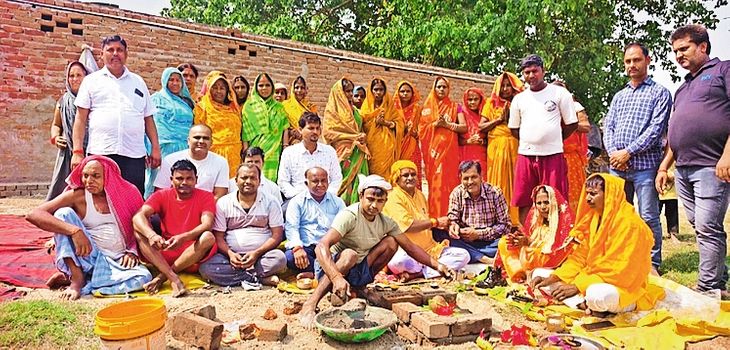 Foundation stone laid for the construction of Shiva temple in Rampur ...