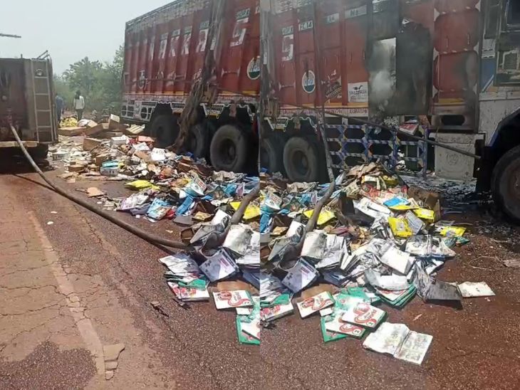 Shivpuri Truck Fire | Driver Jumps NH46, Saves Life