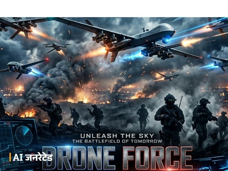 भारत- पहली बार 50 हजार जवानों की अलग ड्रोन फोर्स:BSF और ITBP में भी बनेंगी, किसी भी सैन्य हमले में सबसे पहले यही प्रहार करेंगी