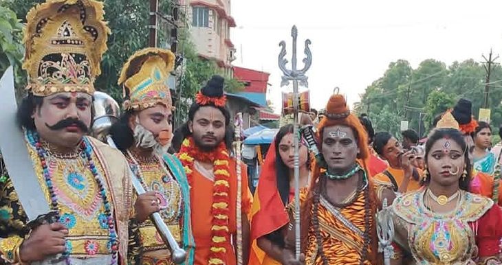 Gajan festival celebrated with great pomp and show in Belda with ...