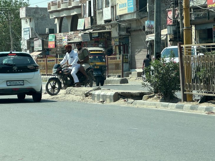 Mirakot Chowk... illegal cut becomes a danger