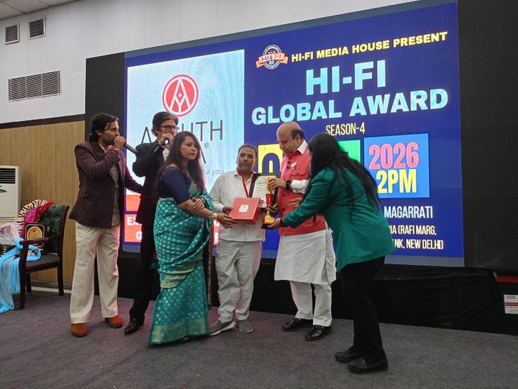 Parvez Ali Khajuri Awarded in New Delhi for Artificial Limb Distribution