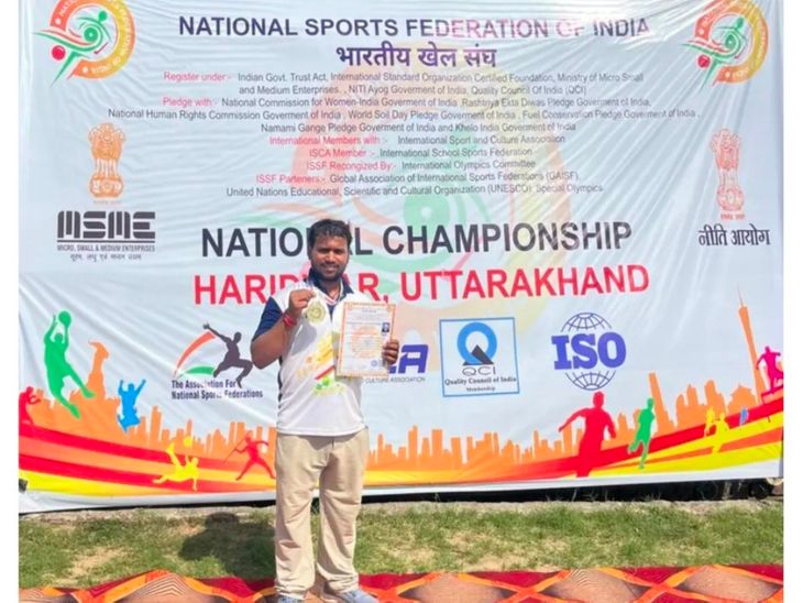 Maharajganjs Ritesh Chaudhary Wins 100m Gold at National Championship 2026