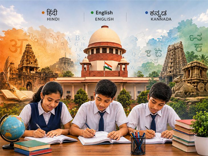 CBSE की थ्री-लैंग्वेज पॉलिसी के खिलाफ सुप्रीम कोर्ट पहुंचे पेरेंट्स:  9वीं क्लास में लागू किए जाने का विरोध, जस्टिस जॉयमाल्या की बेंच करेगी सुनवाई