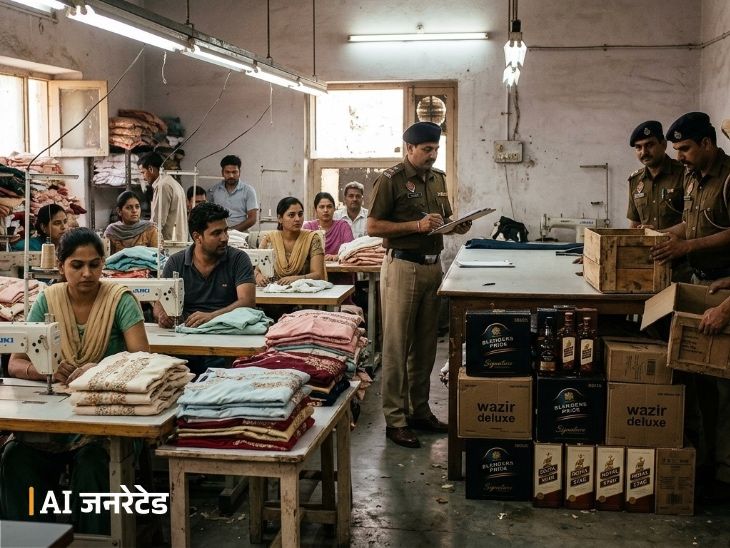 फैक्ट्री कपड़ों की, धंधा शराब का:  लुधियाना पुलिस ने पकड़ा अवैध शराब का बड़ा जखीरा; छापेमारी से पहले ही भागे दोनों मुख्य आरोपी – Ludhiana News