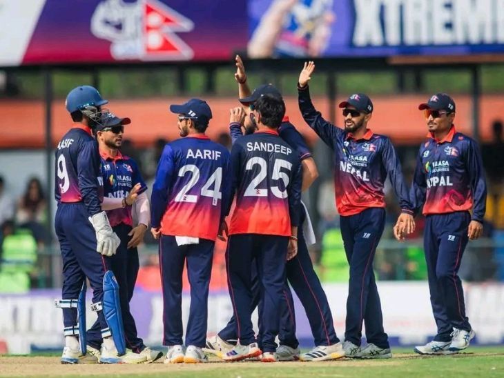नेपाल ने T20 में दूसरी बार बनाया 300+ स्कोर:  चीन को 221 रनों से हराया; कुशल ने ओवर में 6 छक्के लगाए