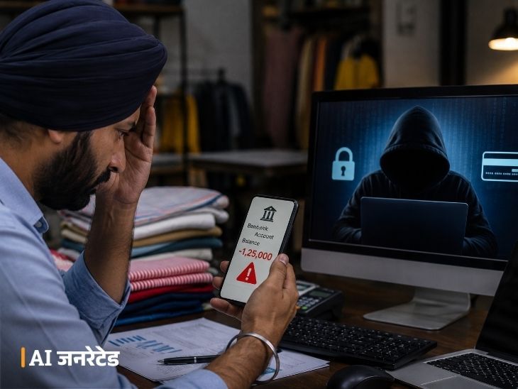 लुधियाना में मोबाइल हैक कर होजरी कारोबारी से ठगी:  बैंक खाते से उड़ाए 1.25 लाख, अमेजन-ब्लिंकिट के नाम पर हुए ट्रांजेक्शन – Ludhiana News