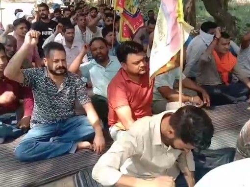 पठानकोट में ठेका कर्मचारियों ‌‌‌‌‌ने भरी हुंकार:  PSPCL-PSTCL कर्मचारियों का आरोप; कहा-वादे पूरे करने में पंजाब सरकार नाकाम – Pathankot News