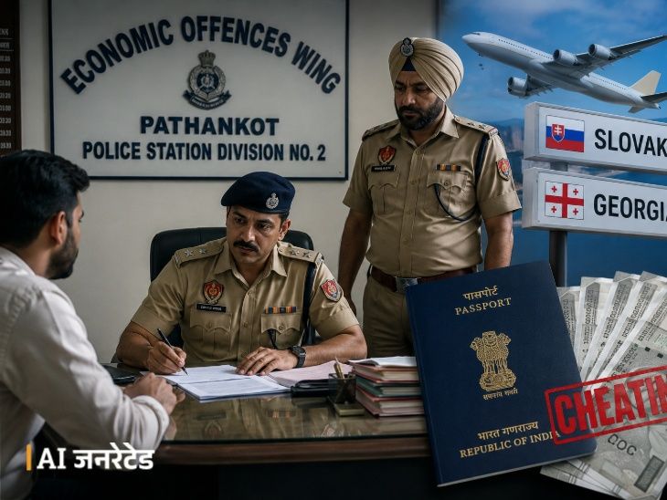 पठानकोट के युवक से 1.34 लाख की ठगी:  कांगड़ा के ट्रैवल एजेंट पर केस दर्ज; जॉर्जिया-स्लोवाकिया भेजने का दिया झांसा – Pathankot News