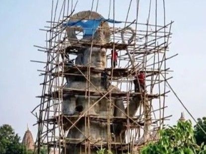 बांग्लादेश- कट्टरपंथियों के दबाव में राम प्रतिमा का प्रोजेक्ट रुका:  फंडिंग की जांच व अधूरा निर्माण गिराने की मांग, 2025 में शुरू हुआ था प्रोजेक्ट