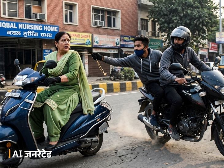 लुधियाना सिविल लाइंस में स्नैचिंग:  बाइक सवार बदमाशों ने महिला लेक्चरार के गले से उड़ाई डेढ़ तोले की चेन – Ludhiana News
