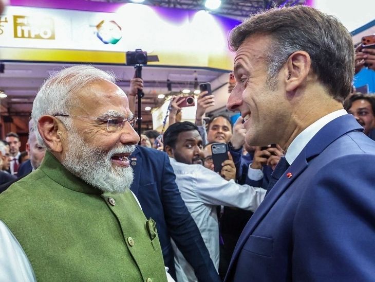 मैक्रों ने हिंदी में कहा- भारत-फ्रांस की दोस्ती अमर रहे:  मित्र नरेंद्र, आपका स्वागत करके बहुत खुशी हुई; PM मोदी पेरिस से दिल्ली रवाना