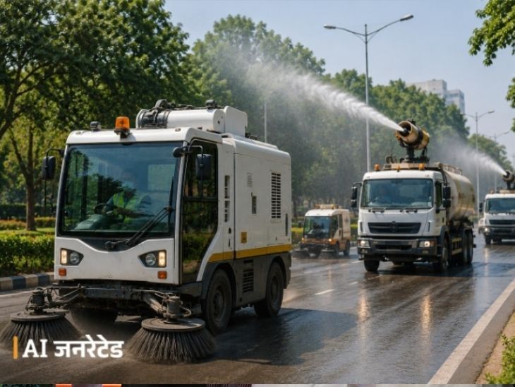 चंडीगढ़ की धूल से जंग अब मशीनों के भरोसे:  सड़कों पर उतरेंगी 12 हाईटेक सफाई-एंटी-स्मॉग मशीनें, सड़क की धूल बन रही प्रदूषण की बड़ी वजह – Chandigarh News