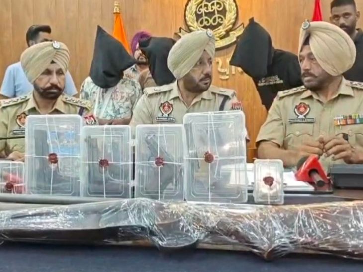 संगरूर में 5 बदमाश हथियारों समेत गिरफ्तार:  हत्या, मर्डर के प्रयास और लूट मामलों में कई जिलों की पुलिस को थे वांछित – Sangrur News