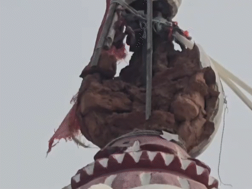 दरभंगा मंदिर पर बिजली गिरी; गुंबद टूटा पर 25 श्रद्धालु सुरक्षित