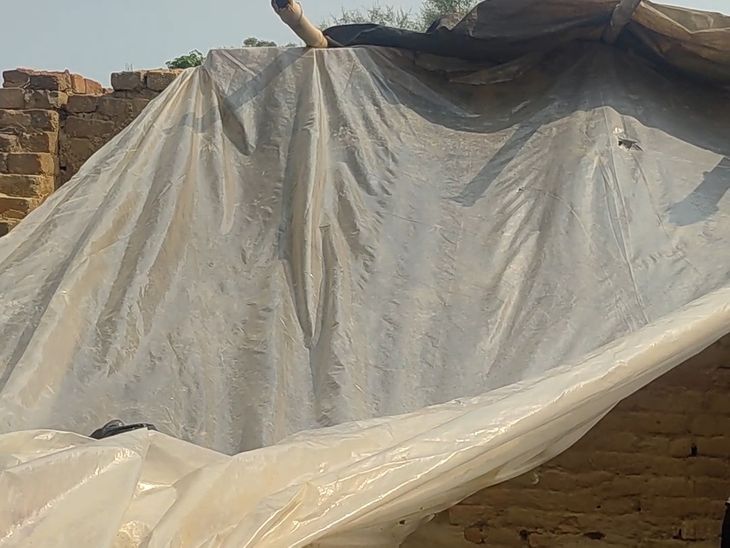 जमुई: पॉलीथीन की छत; 6 बच्चों के साथ जिंदगी की जंग; आवास योजना का इंतजार