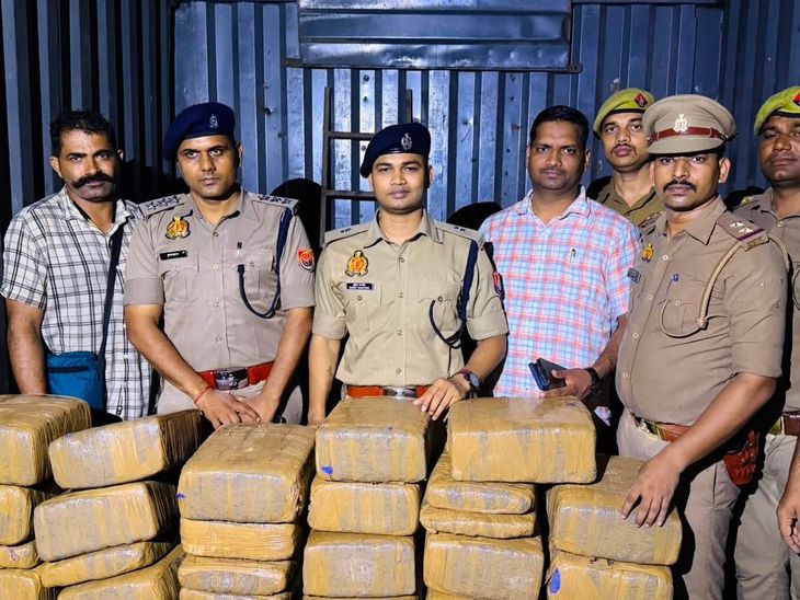 कानपुर में 3.5 करोड़ का गांजा बरामद; ओडिशा से राजस्थान जा रहा ट्रक पकड़ा गया