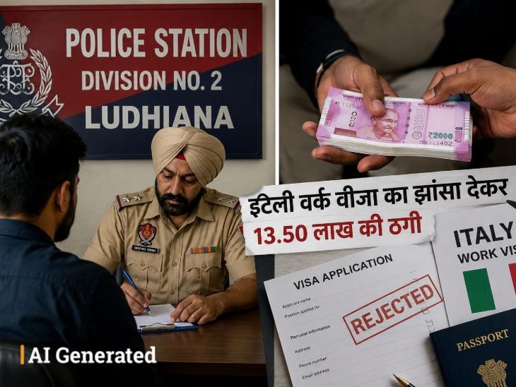 लुधियाना में वर्क वीजा का झांसा देकर 13.50 लाख ठगे:  ट्रैवल एजेंट ने टैक्सी ड्राइवर को दिखाए बड़े सपने; रिफ्यूजल आने के बाद मुकरा – Ludhiana News