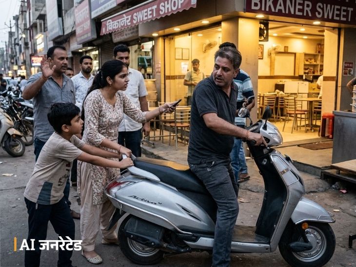 लुधियाना में मनचले की करतूत:  बीकानेर स्वीट शॉप में 18 साल की लड़की की चोरी-छिपे खींच रहा था फोटो; बच्चों ने हिम्मत दिखा पकड़ी एक्टिवा, FIR दर्ज – Ludhiana News
