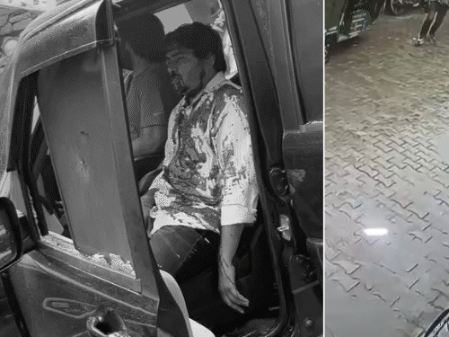
                 हरियाणा में थाने के सामने 7 लोगों पर ताबड़तोड़ फायरिंग:30 गोलियों से ब्लैक स्कॉर्पियो छलनी की; 3 हमलावर भरे बाजार रिवॉल्वर लहराते भागे-VIDEO 
            