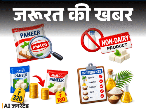 एनालॉग पनीर पर पांच राज्यों में बैन, जानें क्या है यह