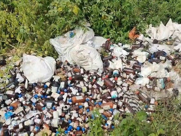 शिवपुरी में सड़क किनारे मिलीं पशुओं की दवाएं: कई की एक्सपायरी डेट निकल चुकी थी, बैच नंबर से होगी जांच