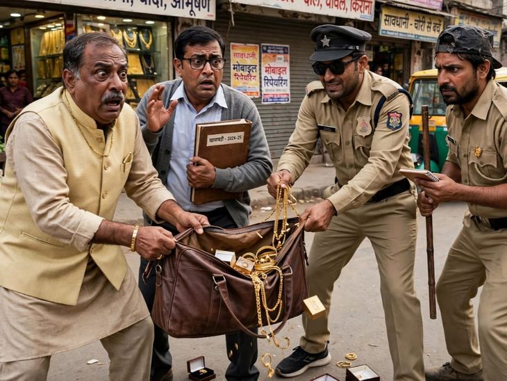 Sikar Gold Robbery | Fake Officers Loot Jewellery Trader & Employee