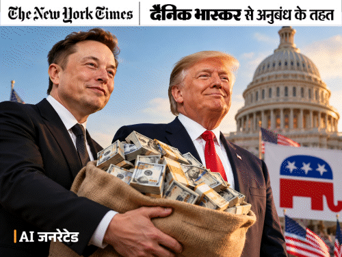 मस्क ने रिपब्लिकन पार्टी को 2,600 करोड़ रुपए से अधिक चंदा दिया