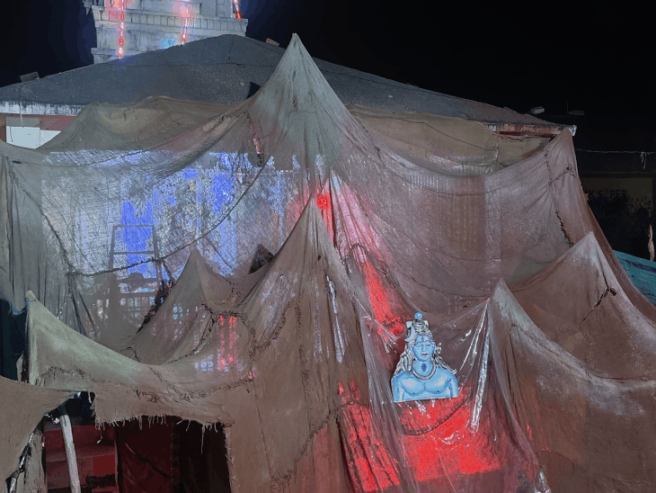 Raisen Eco-Friendly Maa Vandevi Idol | Durga Puja Pandal Trikut Theme