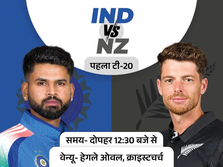 वर्ल्ड कप 2026 फाइनल खेलने वाली टीमों की होगी भिड़ंत: भारत-न्यूजीलैंड के बीच पहला टी-20 आज; ईशान 7 रन बनाते ही सूर्या का रिकॉर्ड तोड़ेंगे