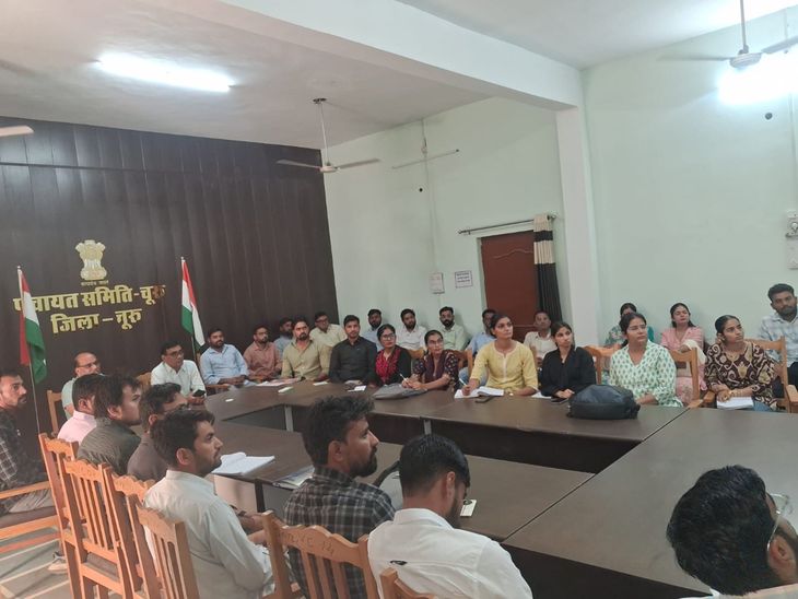 Training program concluded, departmental work was reported.