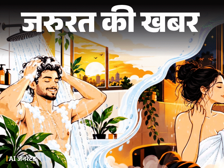 जरूरत की खबर- सुबह या शाम, कब नहाना बेहतर: क्या रोज नहाना जरूरी है, डॉक्टर से समझें बेदिंग साइंस, नहाते हुए...