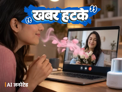 खबर हटके- अब वीडियो कॉल पर महसूस होगी खुशबू: आवाज से बुझाई आग; बहस करने के लिए किराए पर आदमी