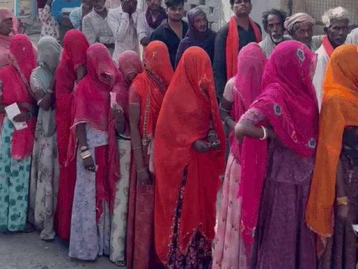udaipur district council phase 2 voting photographic view