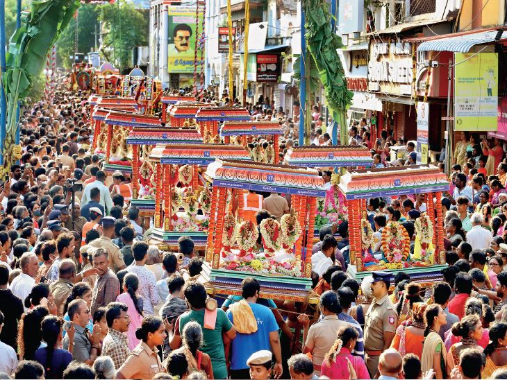 Arubathu Moovar Utsav in honor of Shiva devotees in Chennai...