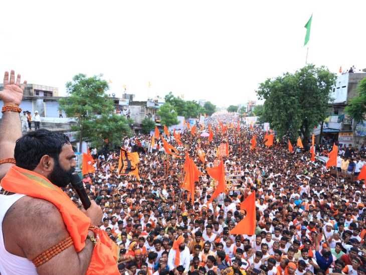 Kawad Yatra Har Har Mahadev Kalamnuri Mla Santosh Bangar Hingoli News